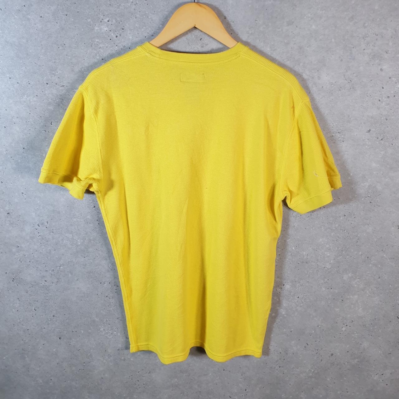 Vintage Ralph Lauren Polo T Shirt Men’s Medium yellow Embroidered Classic Fit Pony C9068