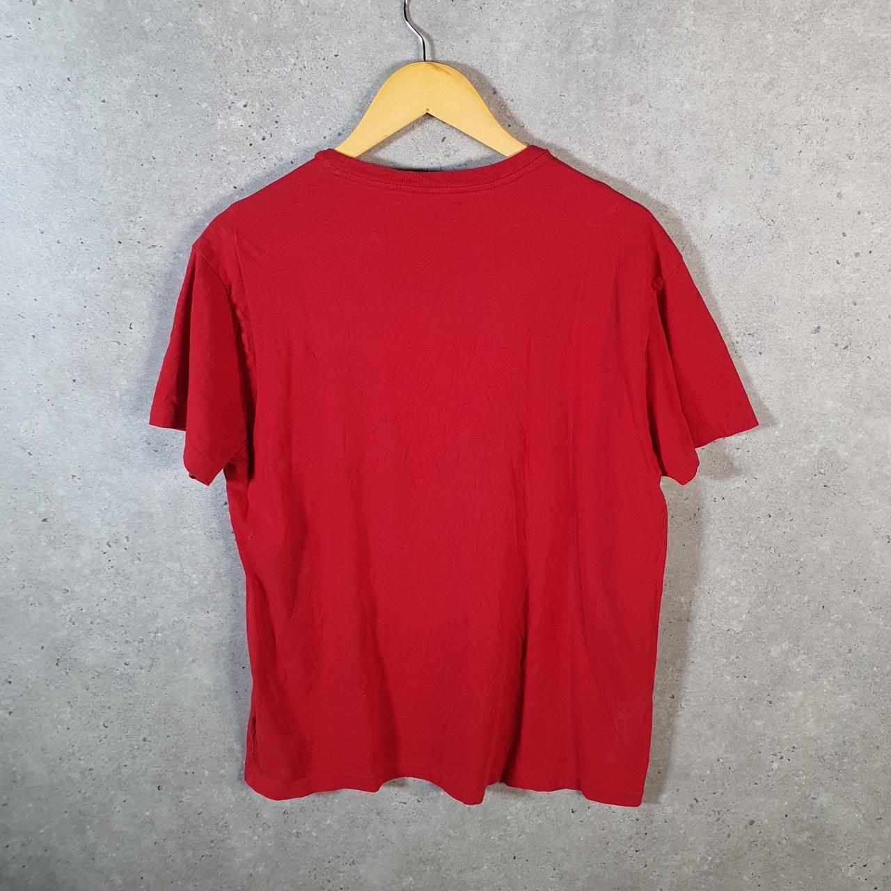 Vintage Ralph Lauren Polo T Shirt Men’s Small Red Embroidered Classic Fit Pony C9133