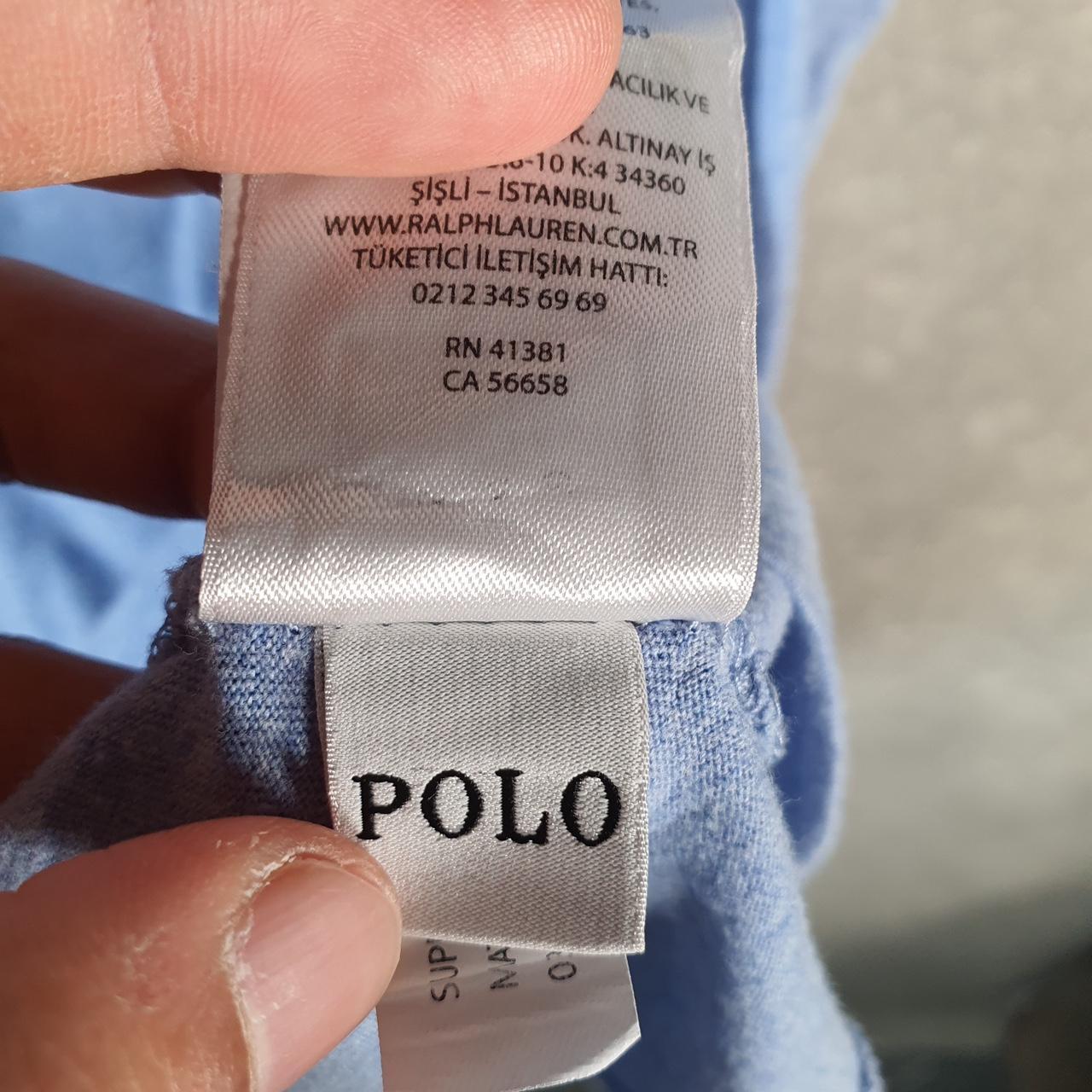 Vintage Ralph Lauren Polo Sport T Shirt Men’s XL Blue Custom Slim Fit Embroidered Pony C8639