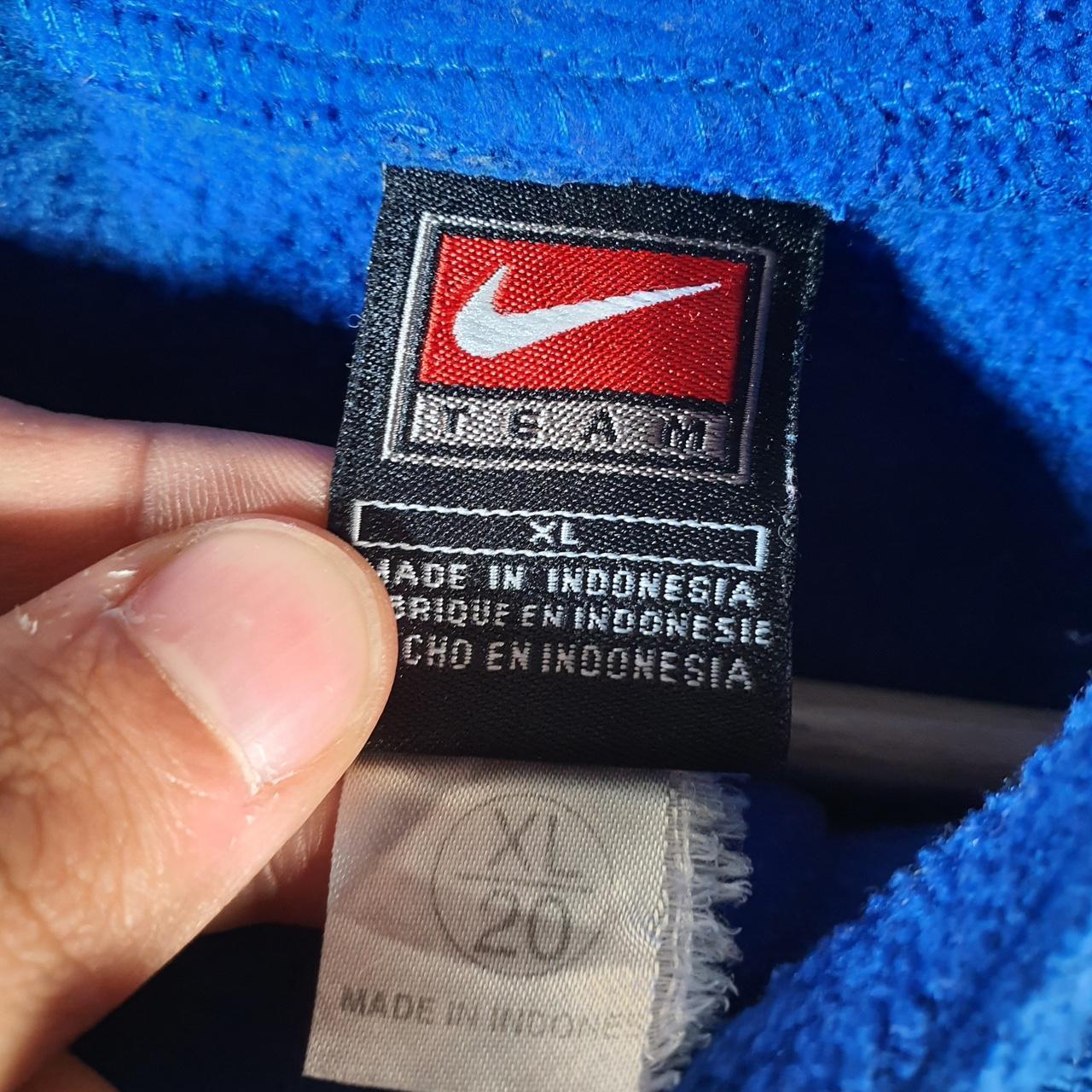 Vintage Nike Team 90s Fleece Kansas State Sweatshirt Womens XL Blue Y2K 1/4 Zip