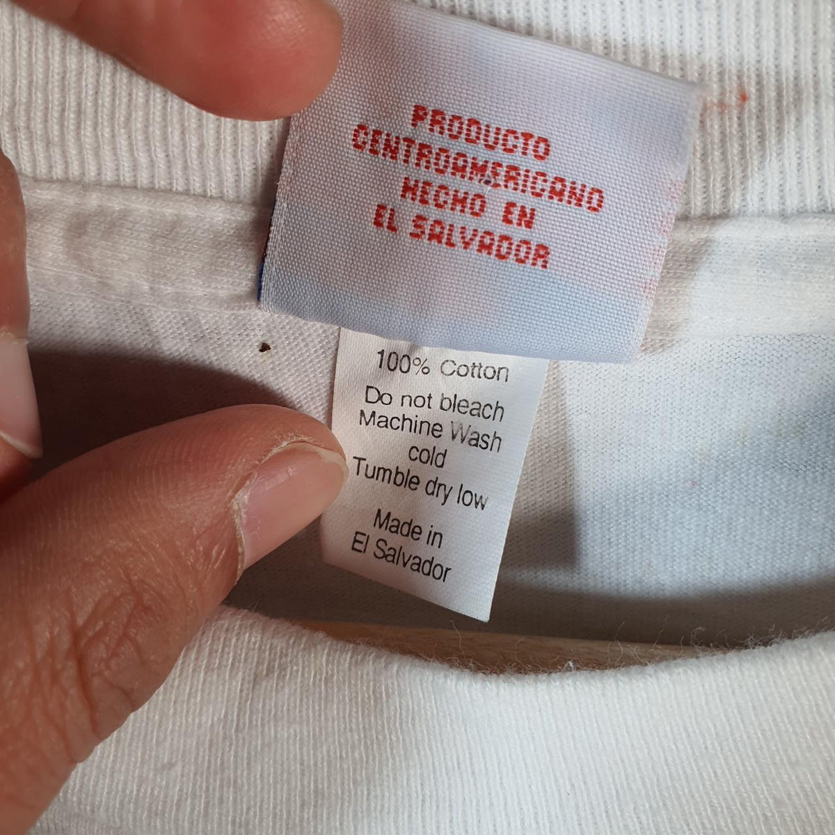 Vintage St Jacks USA El Salvador Single Stitch T Shirt Men’s Large White Big Fish Vintage