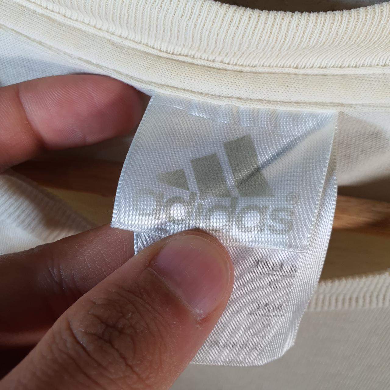 Vintage Adidas 90s Soccer Spellout T Shirt Men’s Large White Three Stripes Logo Athletic