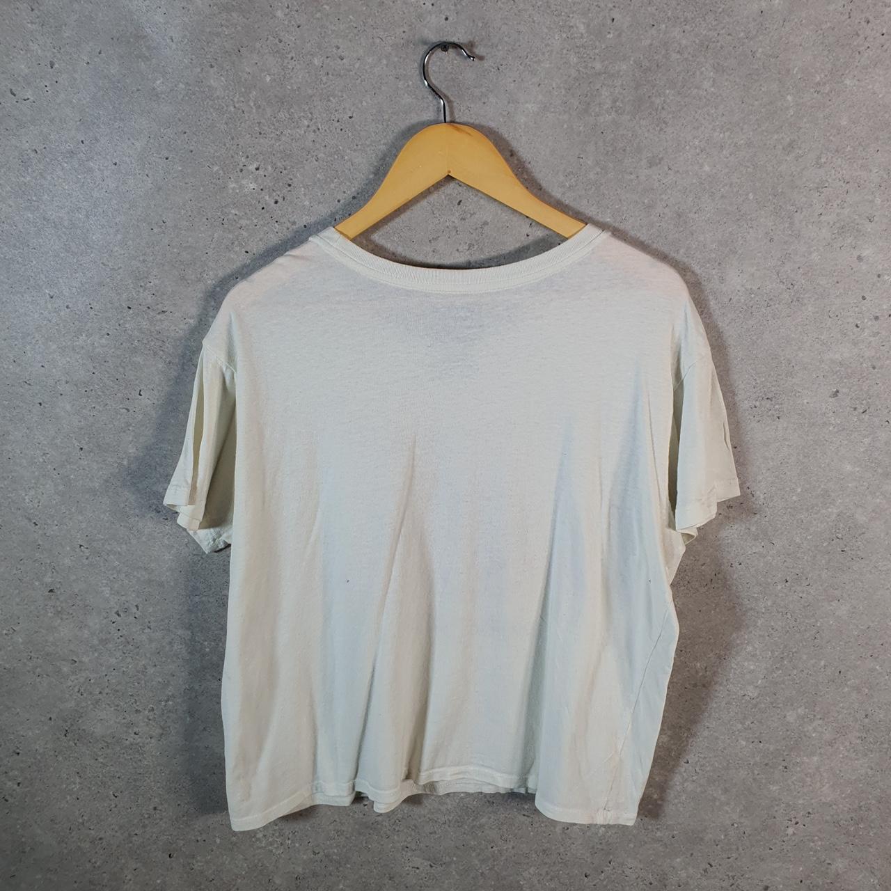 Vintage Star Wars Yoda T Shirt Shirt Womens 2XL White Logo Graphic Spellout