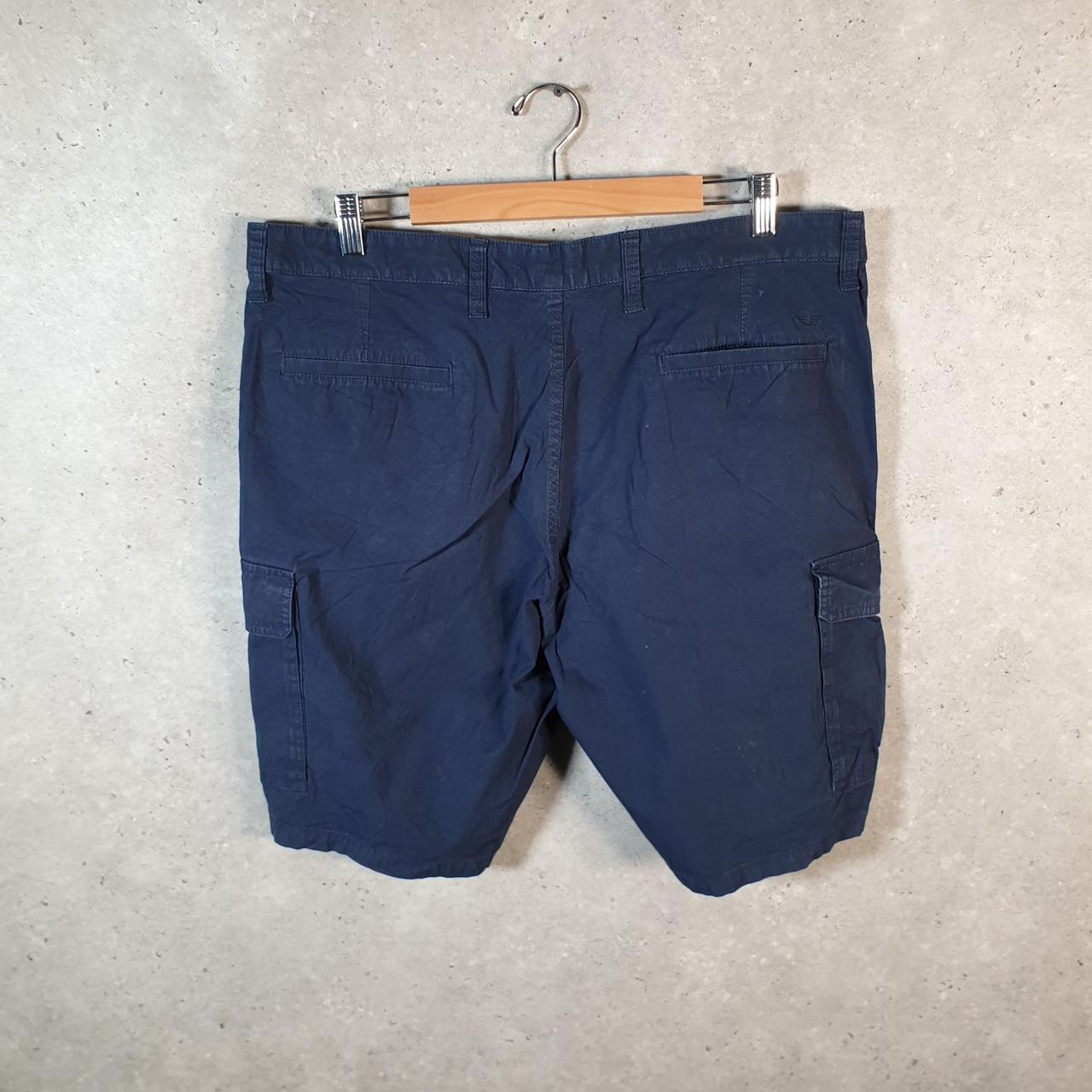 Vintage Dockers Chino Shorts Jorts Cargo Men’s W38 Navy Blue Baggy Cotton