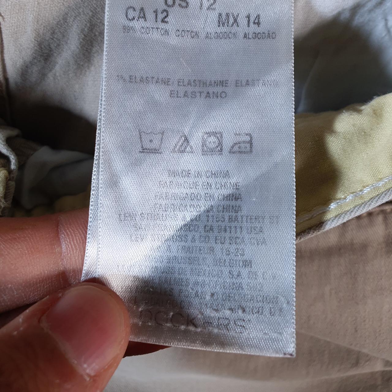 Vintage Dockers Chino Shorts Jorts Cargo Womens W34 Beige Baggy Cotton A4321