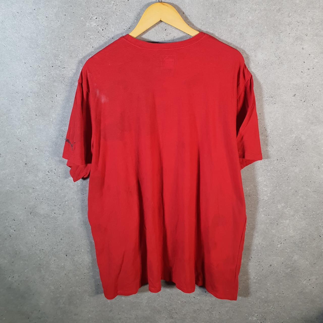 Vintage Puma Spellout T Shirt Men’s 2XL Red Logo Athletic Casual