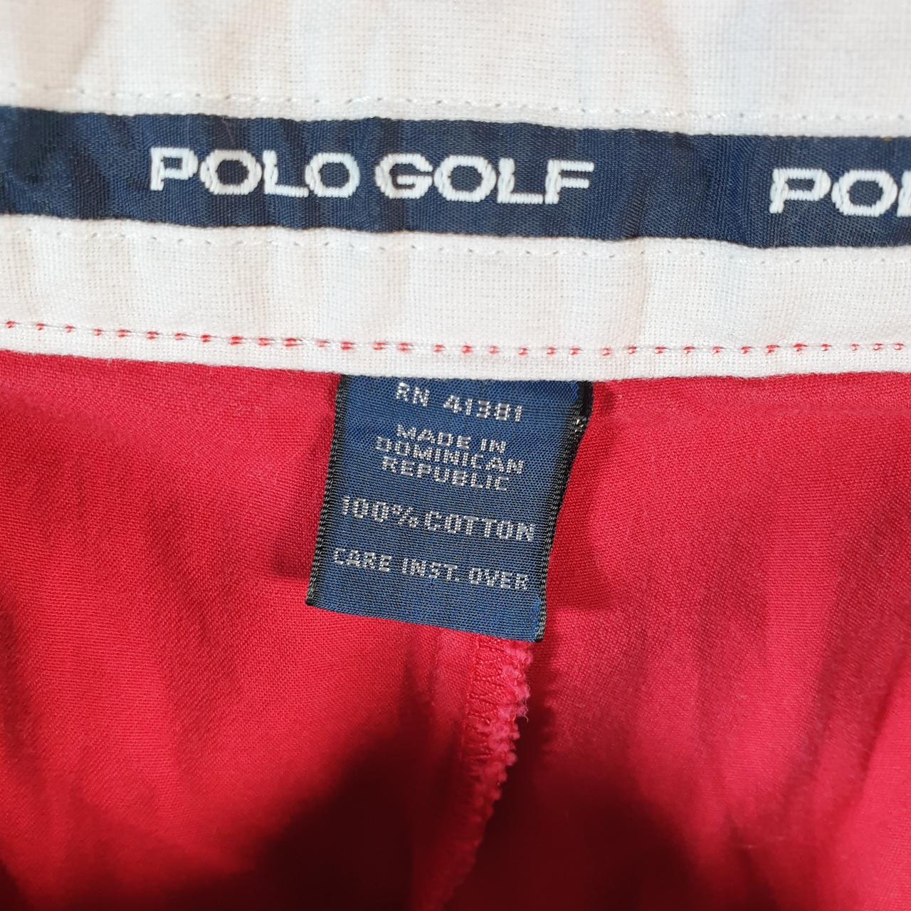 Vintage Ralph Lauren Polo Shorts Jorts Chino Cargo Men’s W36 Red Baggy Cotton A4262