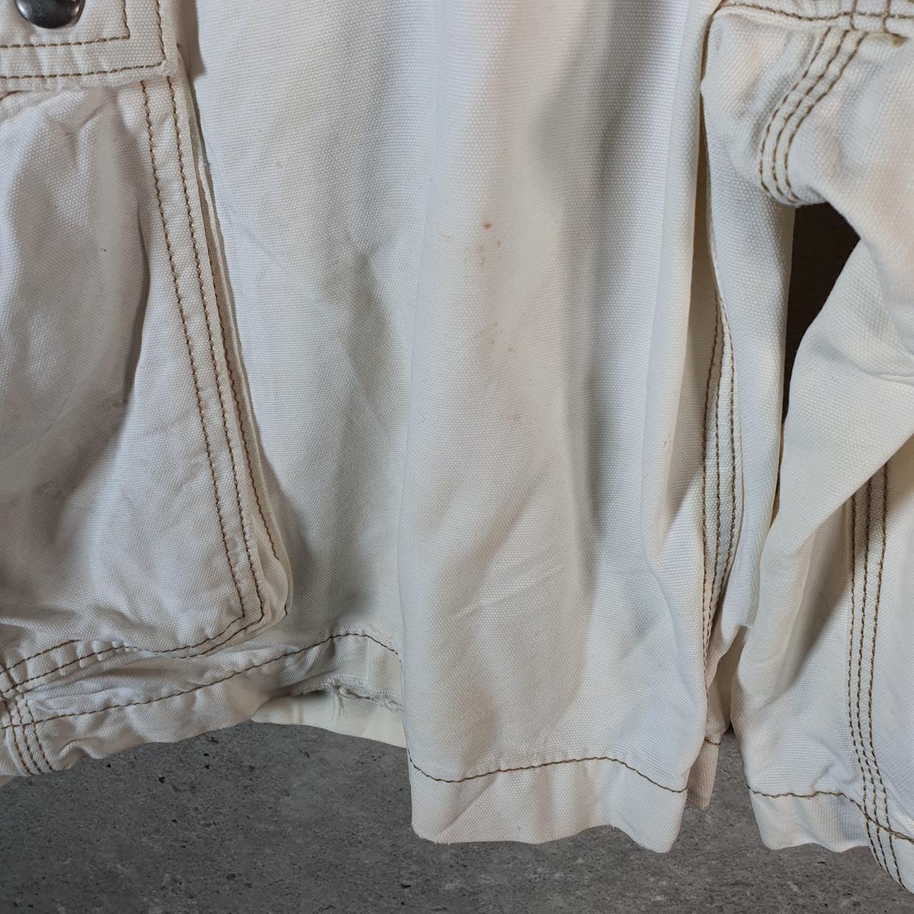 Vintage Carhartt Baggy Carpenter Shorts Jorts Cargo Men’s W36 Beige Relaxed Fit Workwear Big Fish Vintage