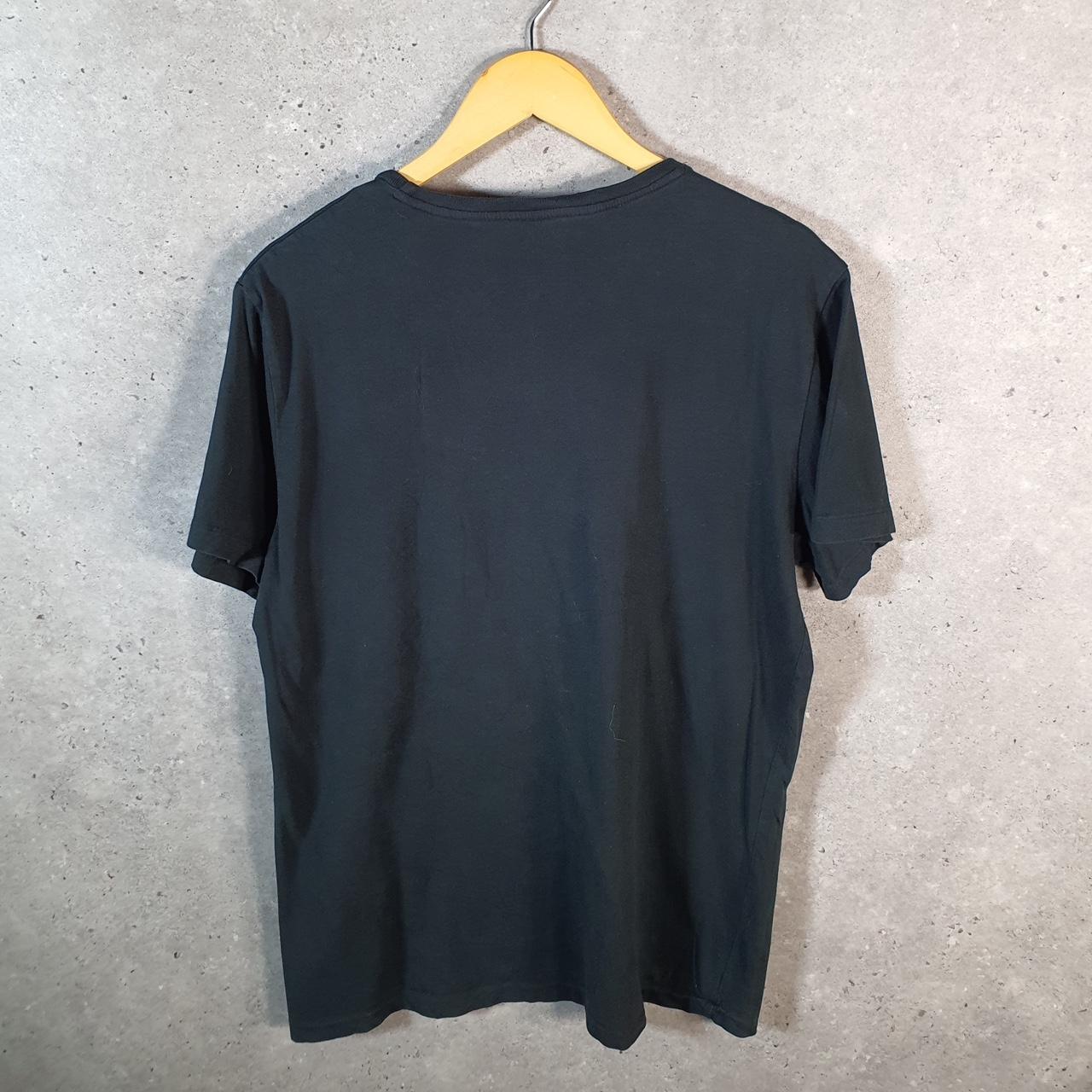 Vintage Ralph Lauren Polo Sport T Shirt Men’s Large Black Custom Fit Embroidered Pony C8692