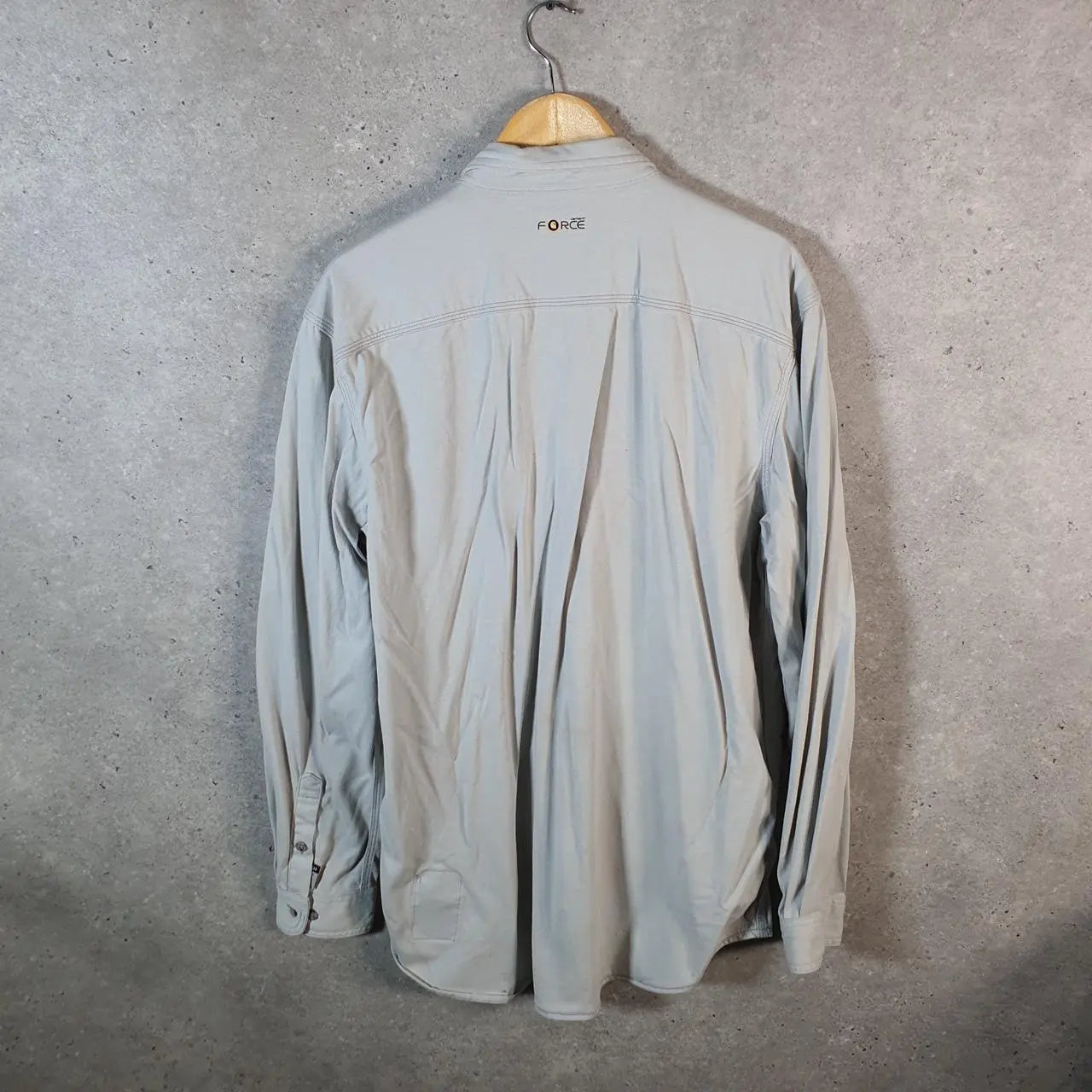 Vintage Carhartt FR Shirt Button Down Mens Large Grey Chore Utility Relaxed - Big Fish Vintage