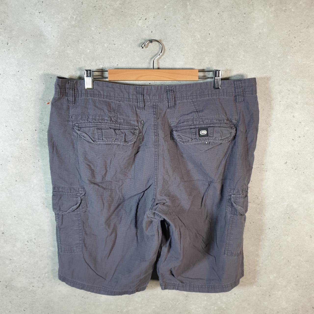 Vintage Ecko Unltd. Chino Shorts Jorts Cargo Mens W38 Grey Baggy Cotton