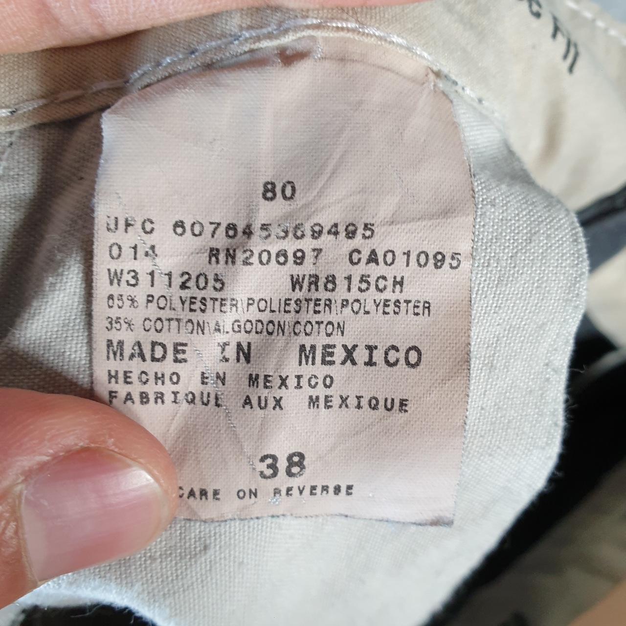 Vintage Dickies Baggy Chino Shorts Jorts Cargo Mens W38 Grey Striped Regular Fit