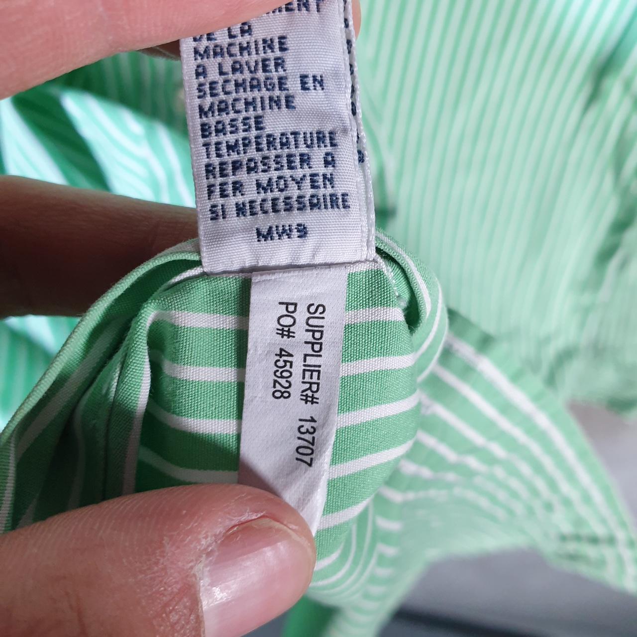 Vintage Ralph Lauren Button Down Shirt Men’s Small Green Custom Fit Cotton Stretch Pony