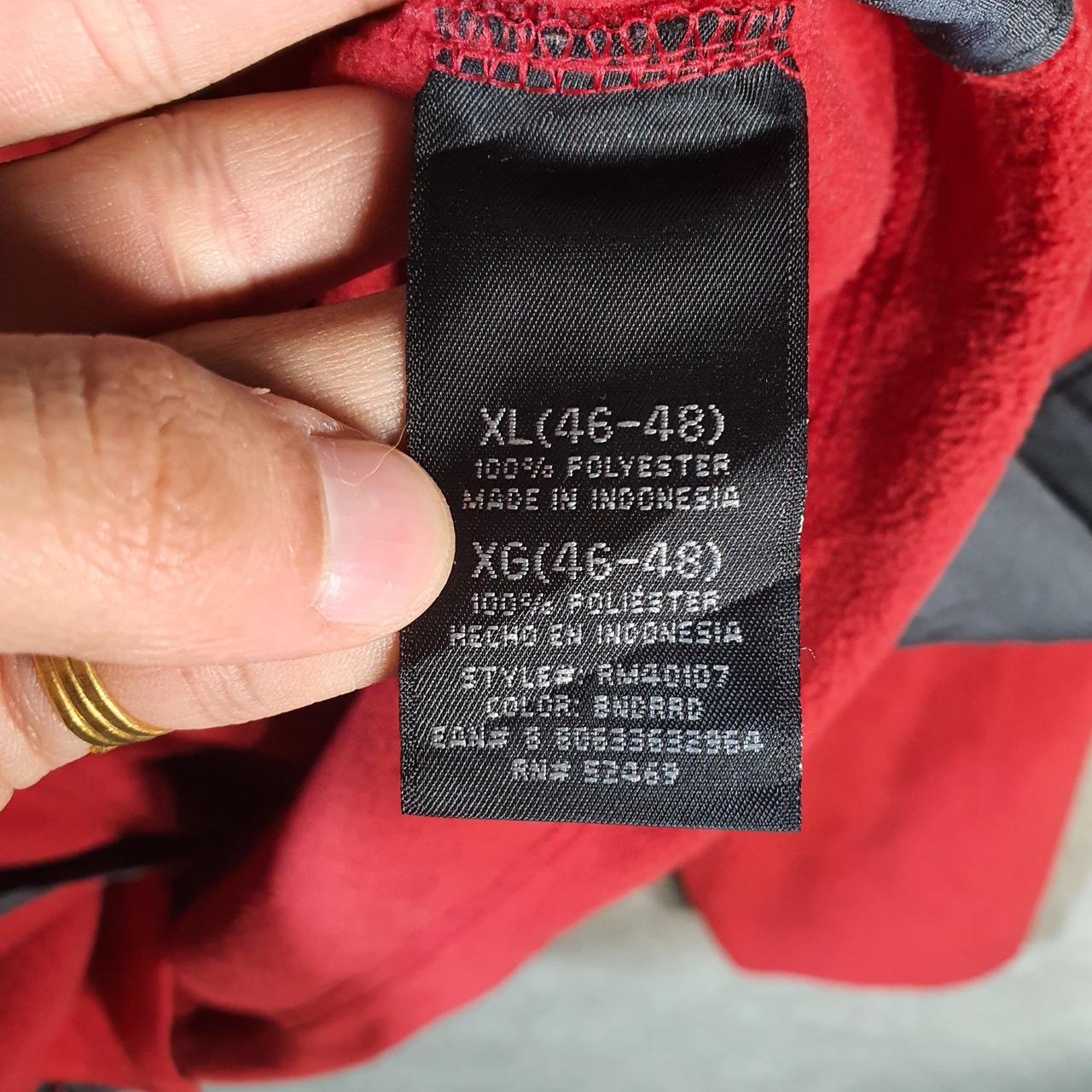 Vintage Starter Fleece Sweatshirt Jacket Mens XL Red Full Zip Embroidered Logo