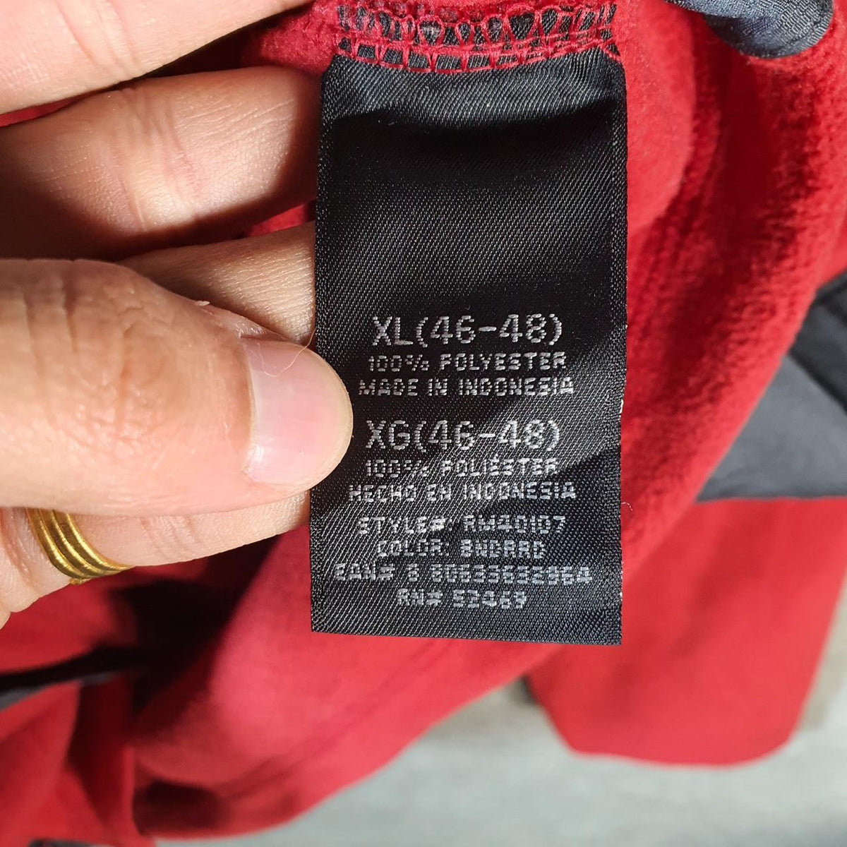 Vintage Starter Fleece Sweatshirt Jacket Mens XL Red Full Zip Embroidered Logo