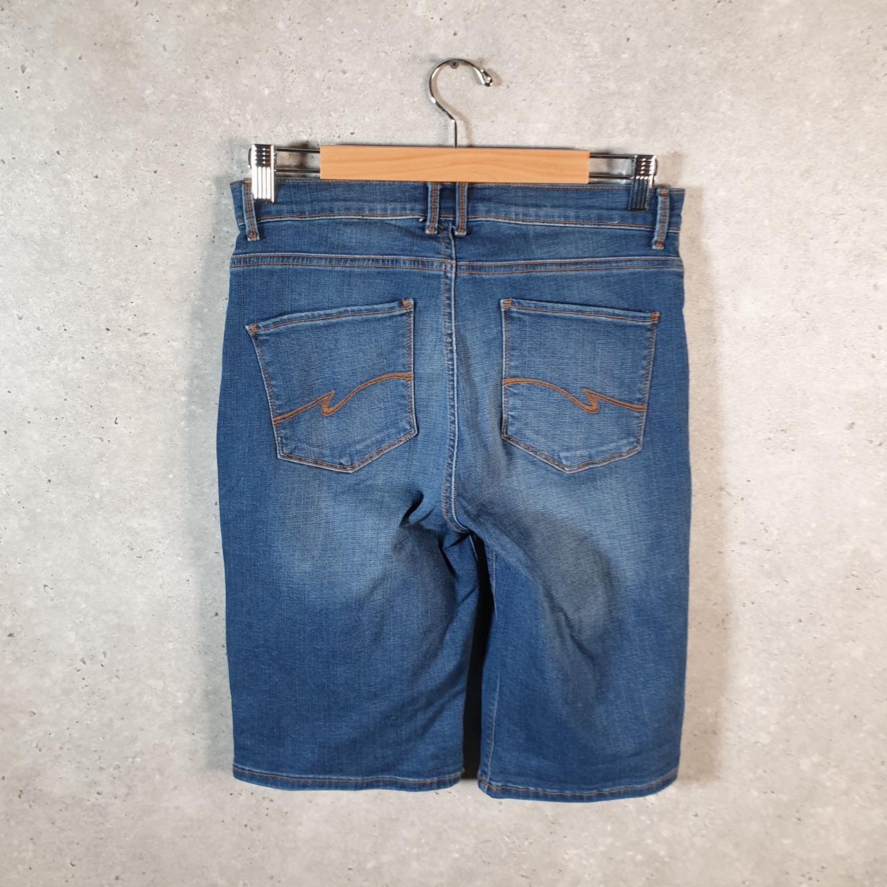 Vintage Lee Baggy Shorts Jorts Cargo Womens W30 Blue Relaxed Denim