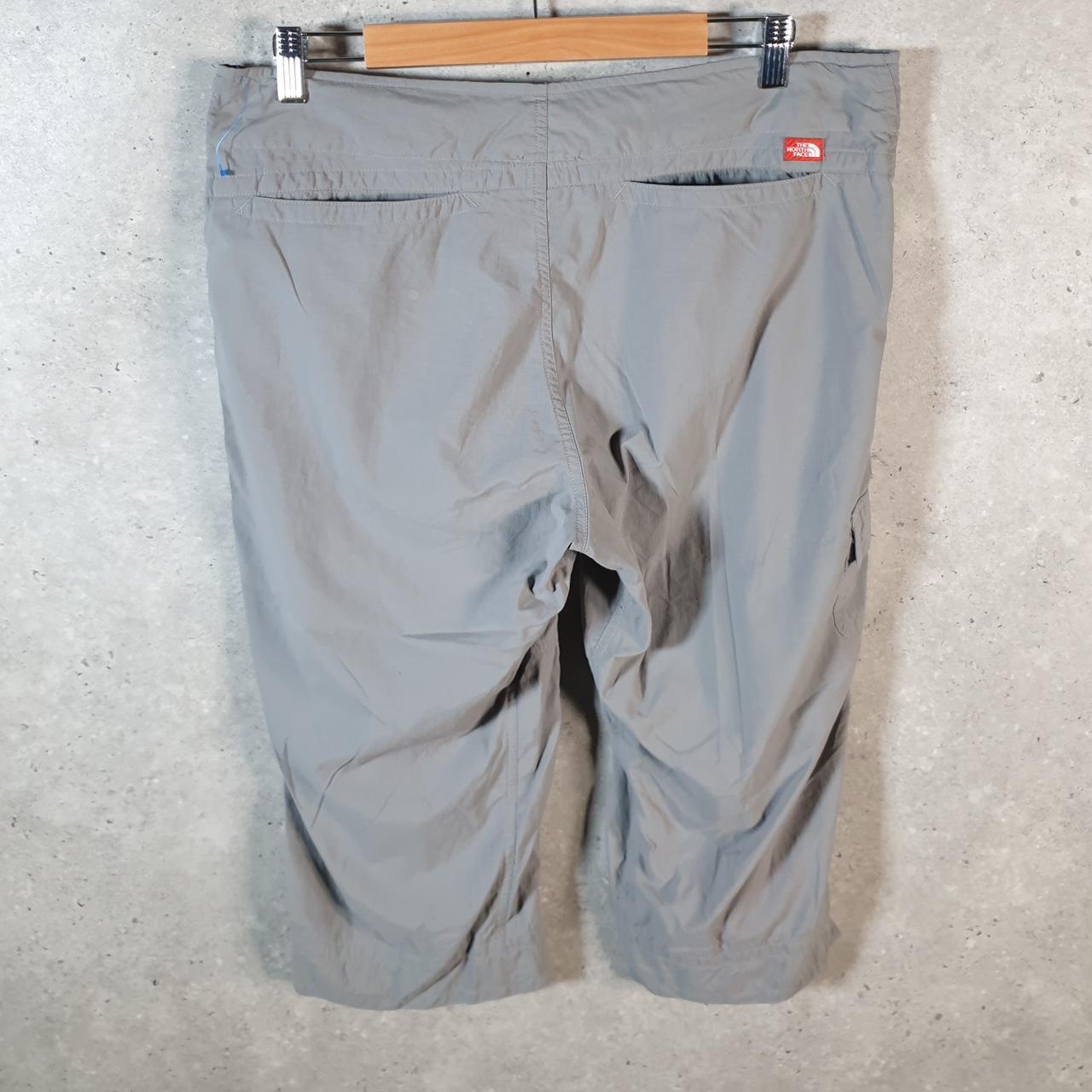 Vintage The North Face TNF Shorts Jorts Chino Cargo Womens UK16 Grey Baggy Cotton
