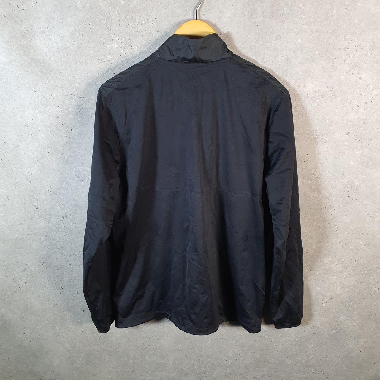 Vintage Nike Golf Windbreaker Track Jacket Mens Medium Black Swoosh Full Zip USA