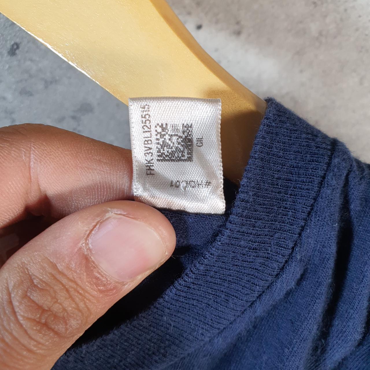 Vintage Adidas Go To Tee T Shirt Men’s Medium Navy Blue Three Stripes Logo Athletic