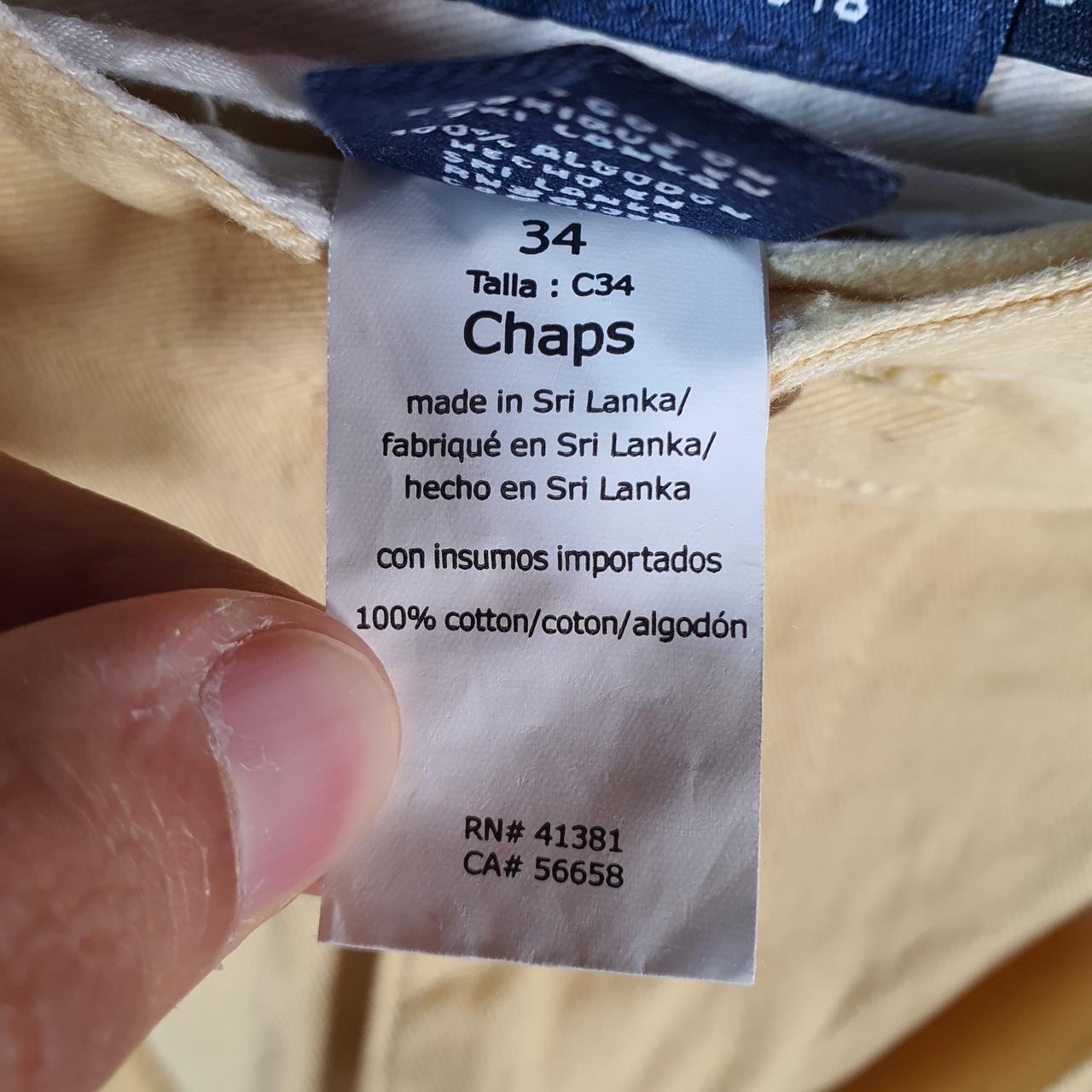 Vintage Chaps Ralph Lauren Polo Shorts Jorts Cargo Men’s W34 Yellow Baggy Cotton A4317