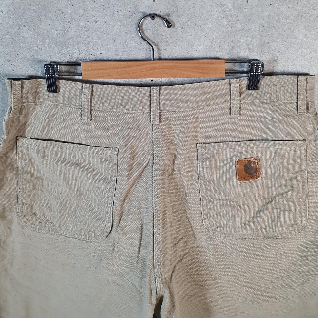 Vintage Carhartt Baggy Carpenter Shorts Jorts Cargo Men’s W38 Brown Relaxed Fit Workwear A4686