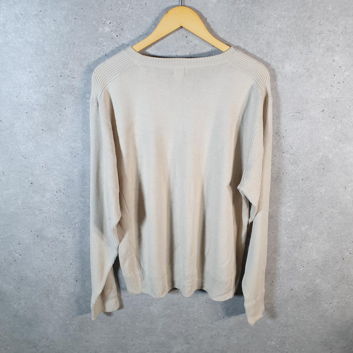 Vintage Levi’s Knit Sweater Men’s Large Cream Y2K Pullover Casual