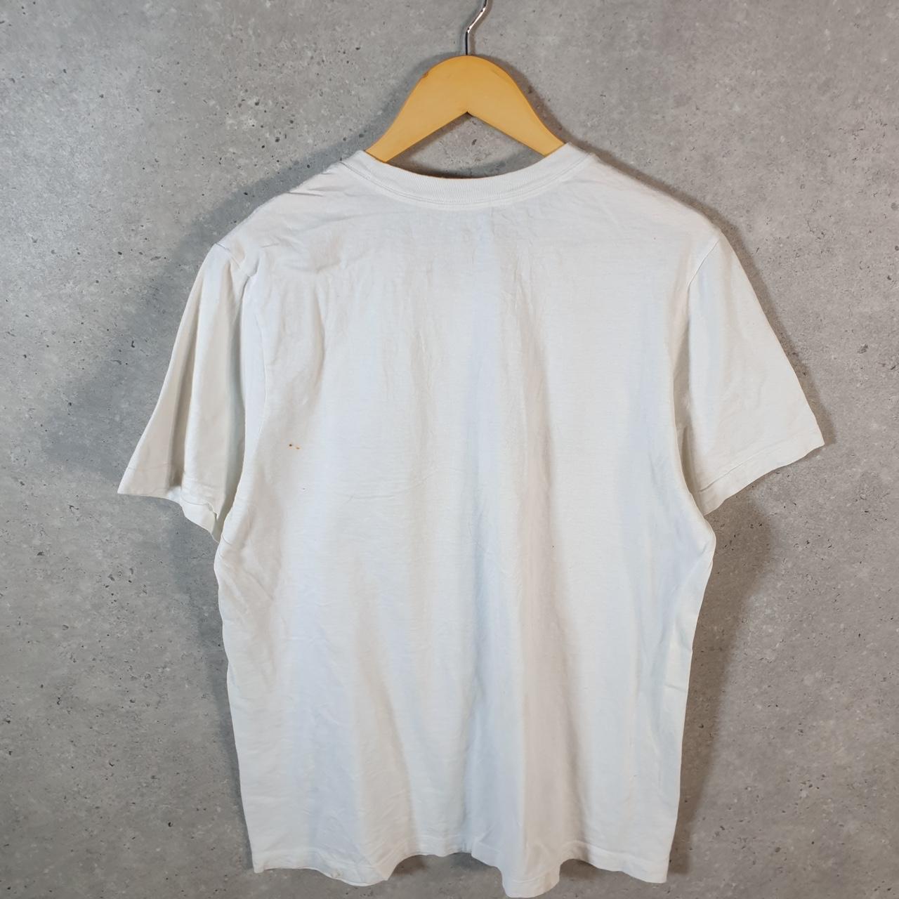 Vintage Nike Just Do It Spellout T Shirt Men’s Large White Logo Swoosh Athletic