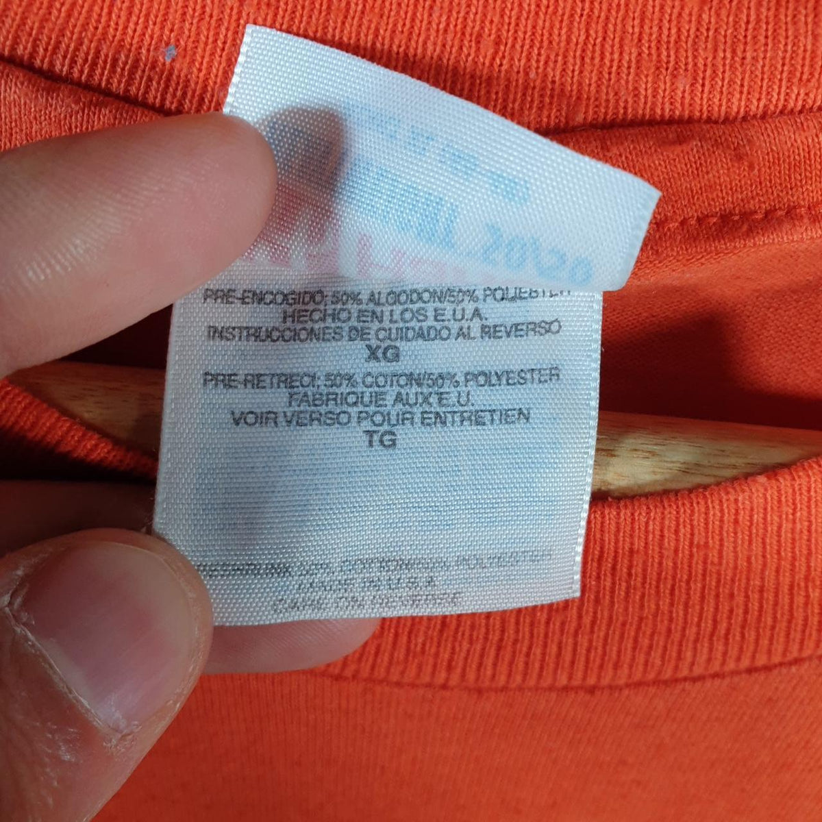Vintage Hanes Home Depot 90s USA Single Stitch T Shirt Men’s XL Orange C8820