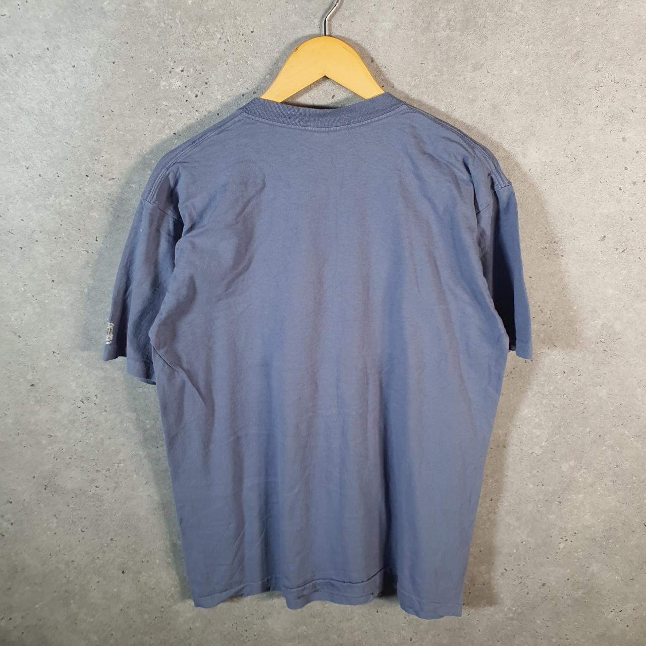 Vintage Gildan 1994 Deer Graphic USA Single Stitch T Shirt Men’s Large Blue