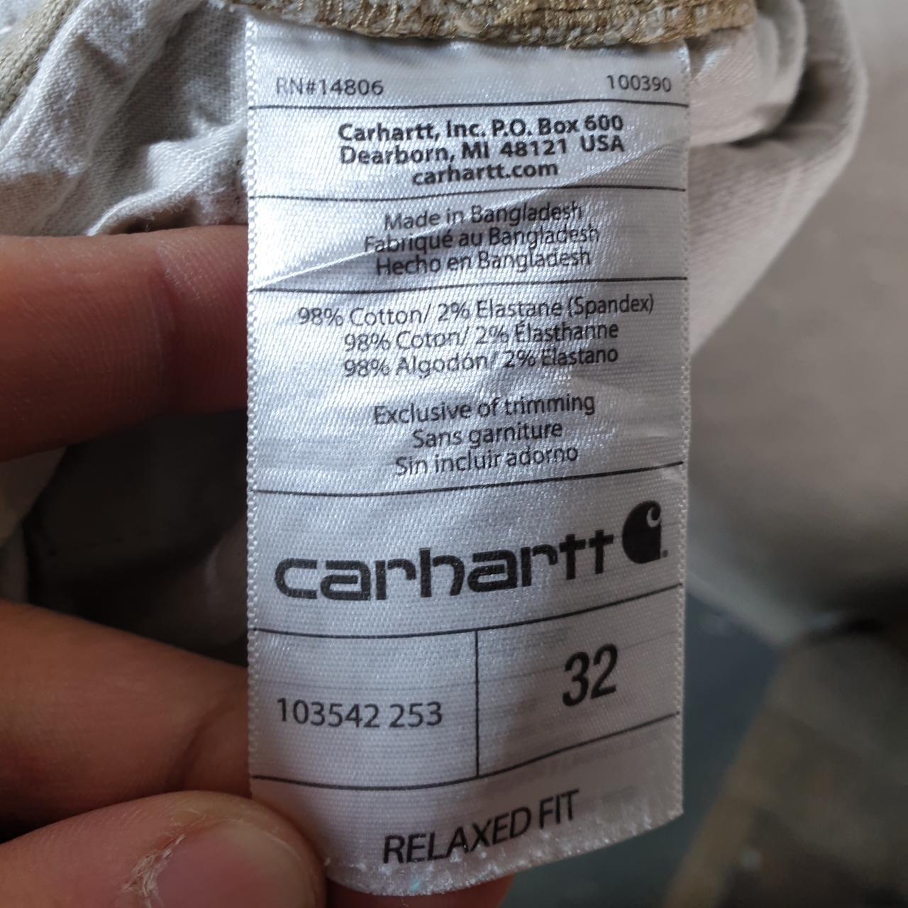 Vintage Carhartt Baggy Carpenter Shorts Jorts Cargo Men’s W32 Brown Relaxed Fit Workwear