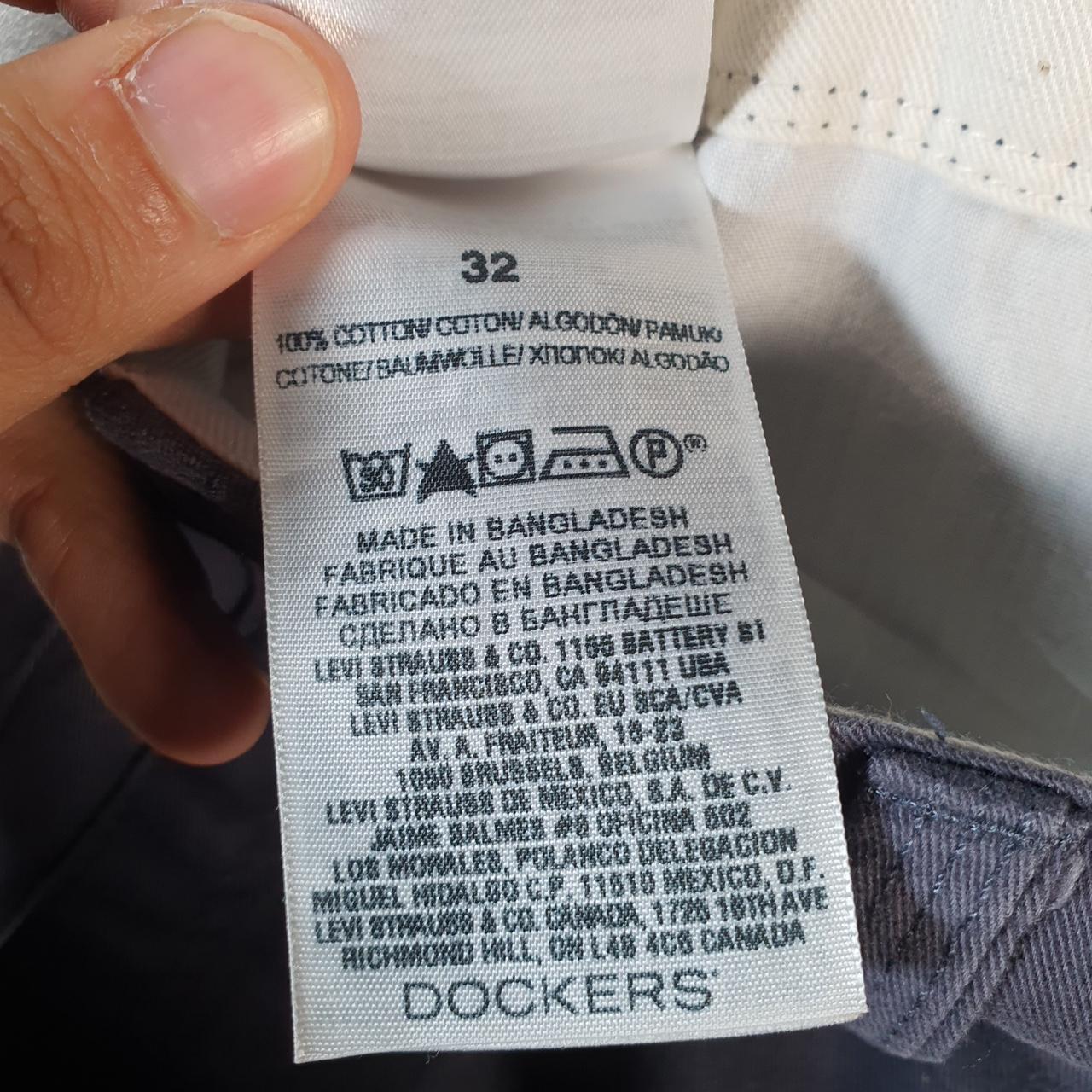 Vintage Dockers Chino Shorts Jorts Cargo Men’s W32 Navy Blue Baggy Cotton