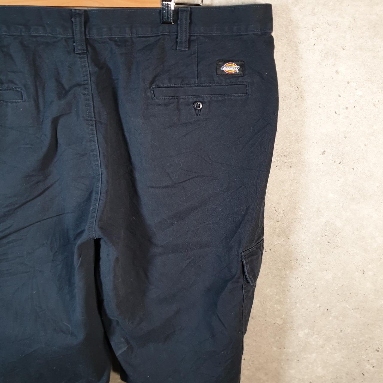 Vintage Dickies Baggy Chino Shorts Jorts Cargo Mens W42 Black Relaxed Fit