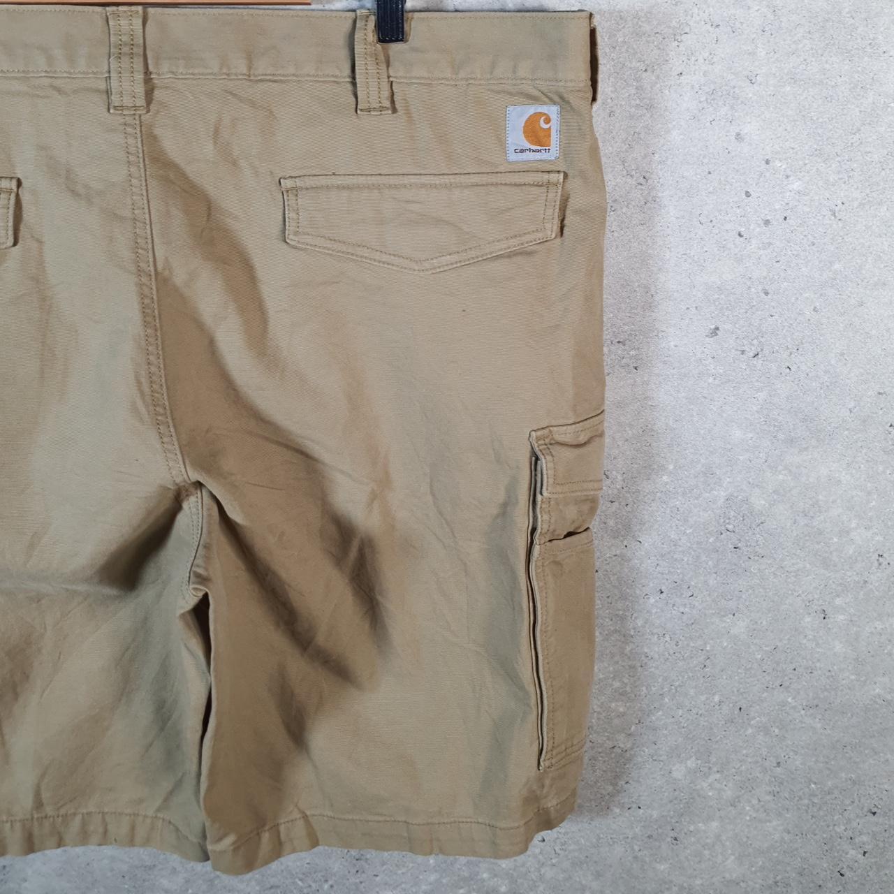 Vintage Carhartt Baggy Carpenter Shorts Jorts Cargo Men’s W42 Brown Relaxed Fit Workwear Big Fish Vintage