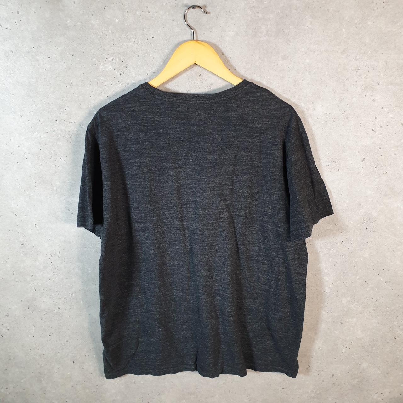 Vintage Ralph Lauren Polo T Shirt Men’s Large Grey Embroidered Custom Fit Pony C9152