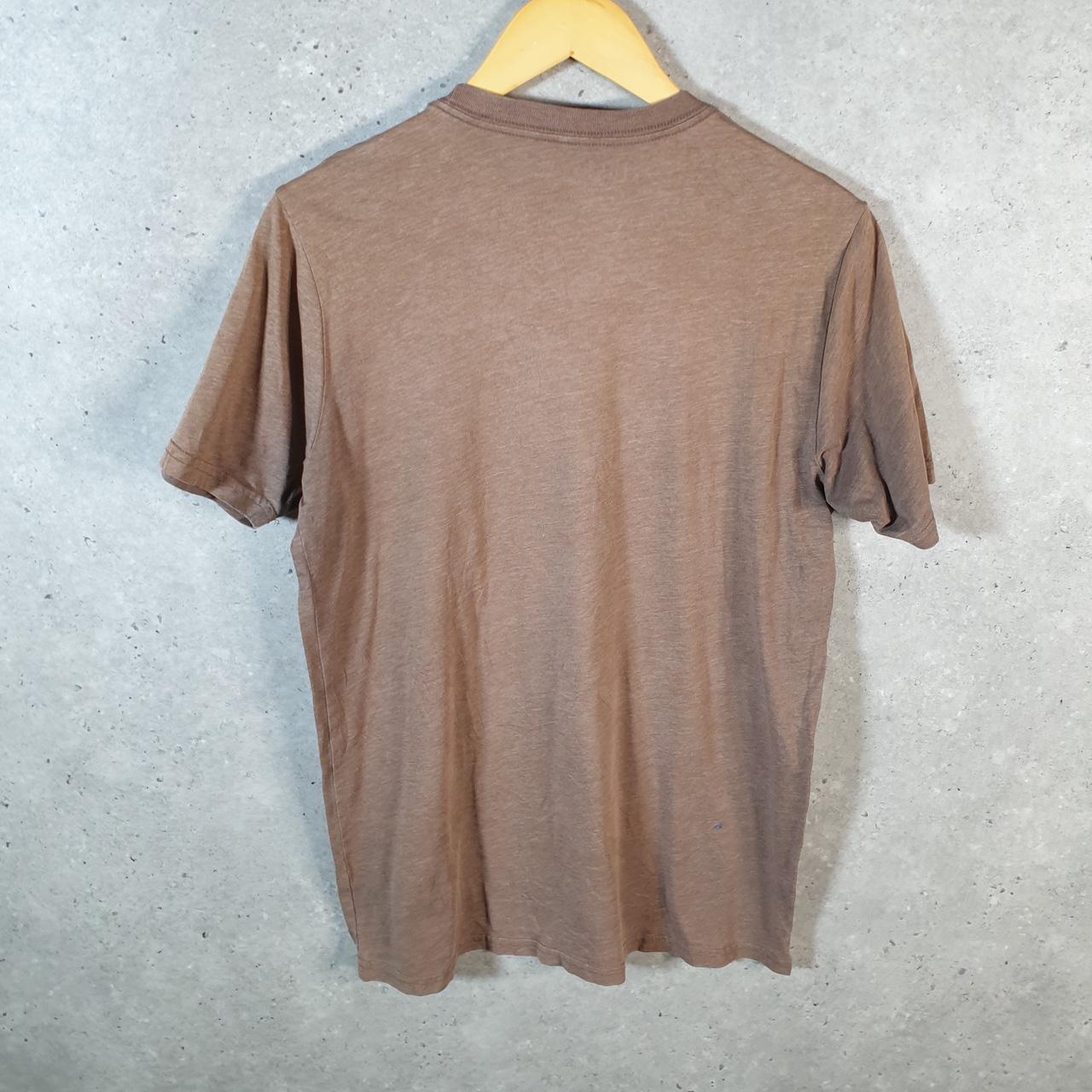Vintage Hurley T Shirt Men’s Medium Brown Casual Sports Logo Athletic