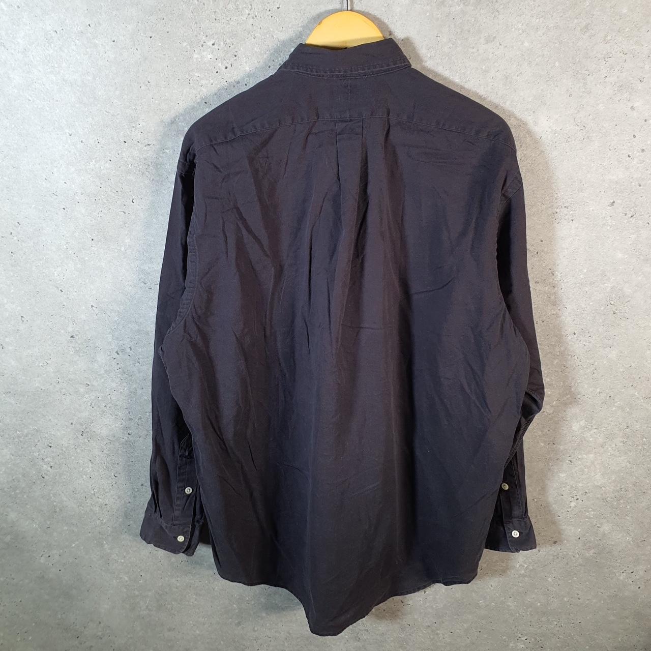 Vintage Ralph Lauren Button Down Shirt Men’s Large Black Classic Fit
