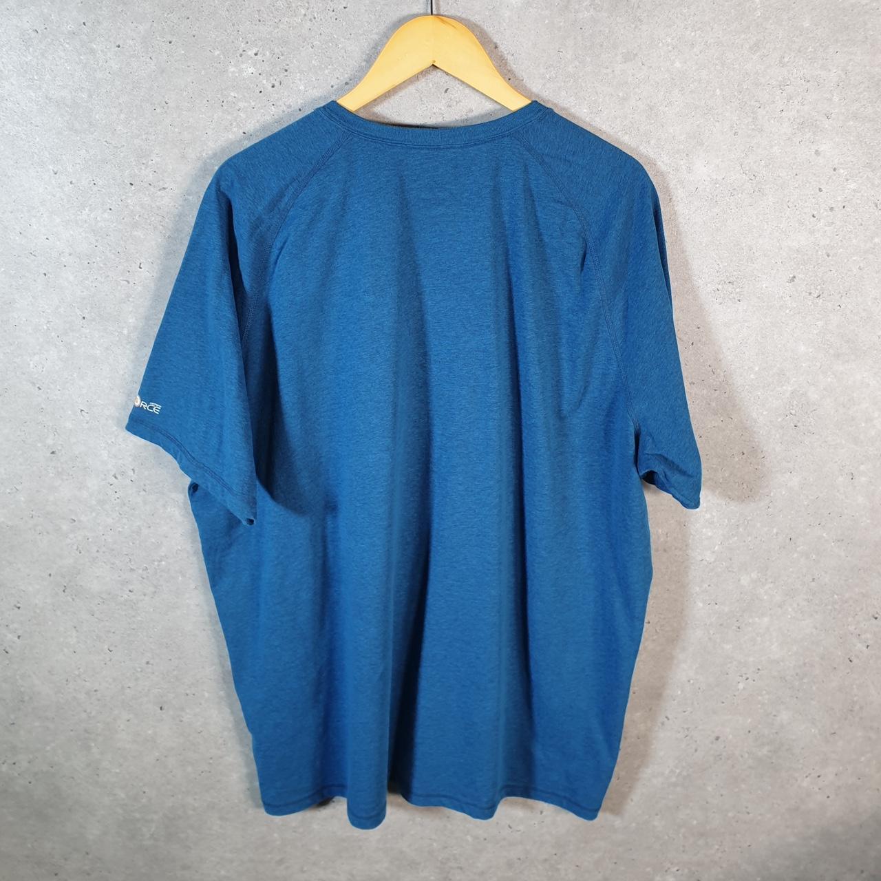 Vintage Carhartt Pocket T Shirt Men’s 2XL Blue Workwear Chore Utility Relaxed Fit C9335