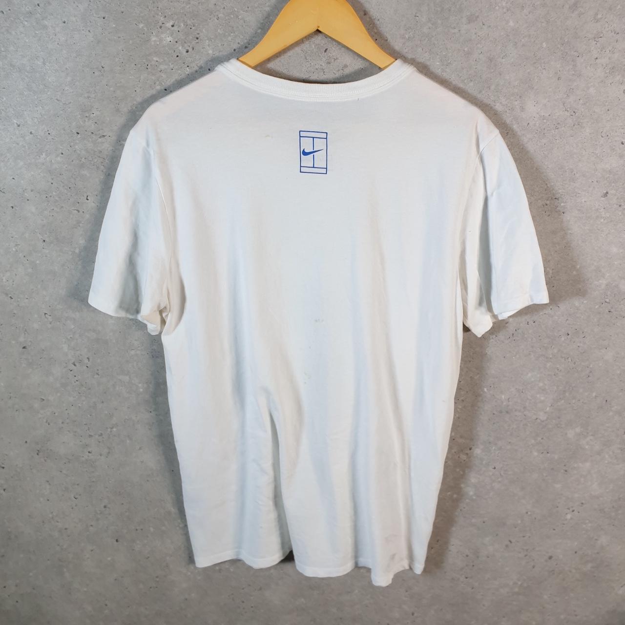 Vintage Nike Steal The Show Dri Fit Spellout T Shirt Men’s Large White Logo Swoosh Athletic