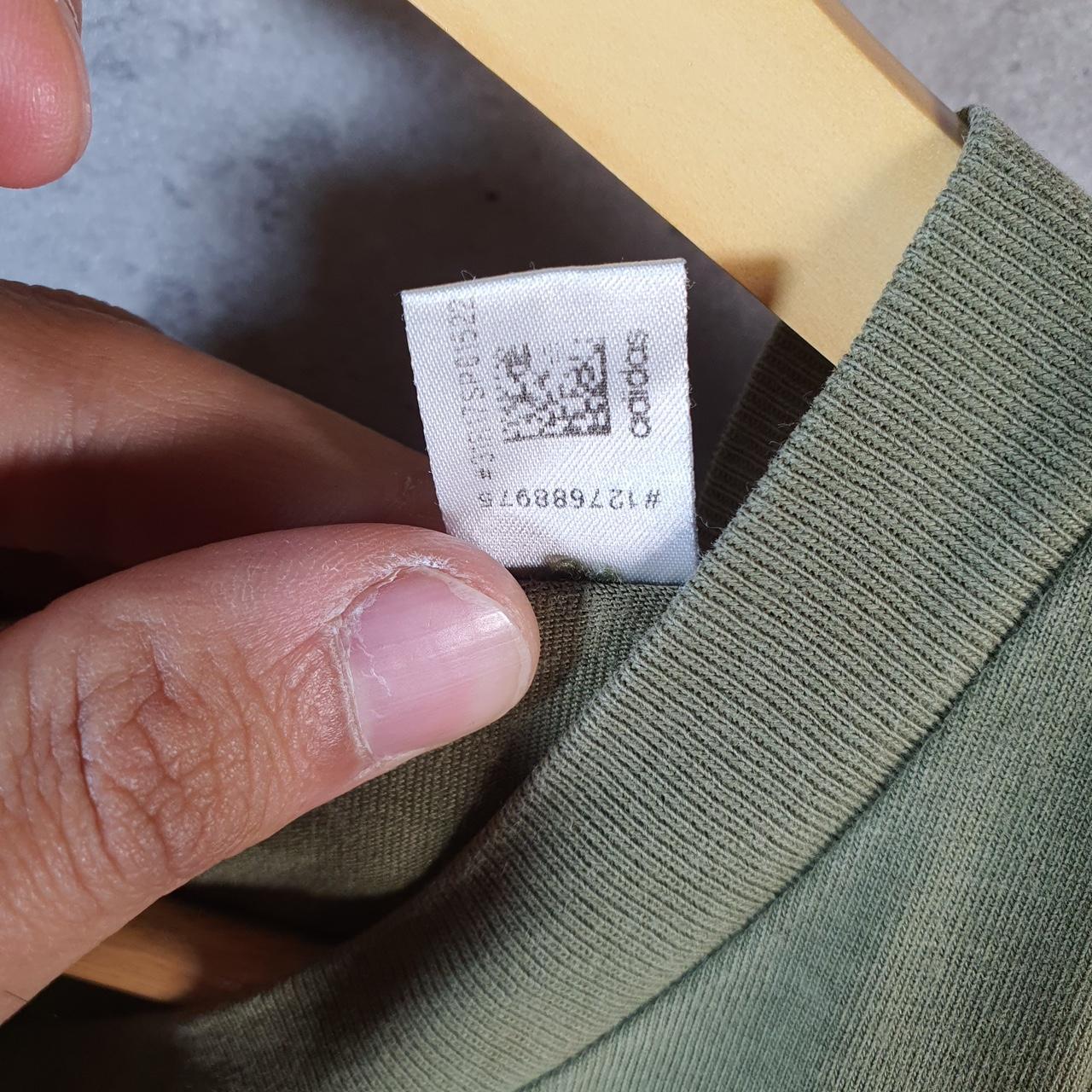 Vintage Adidas Spellout Graphic Retro T Shirt Men’s Large Green Three Stripes Logo