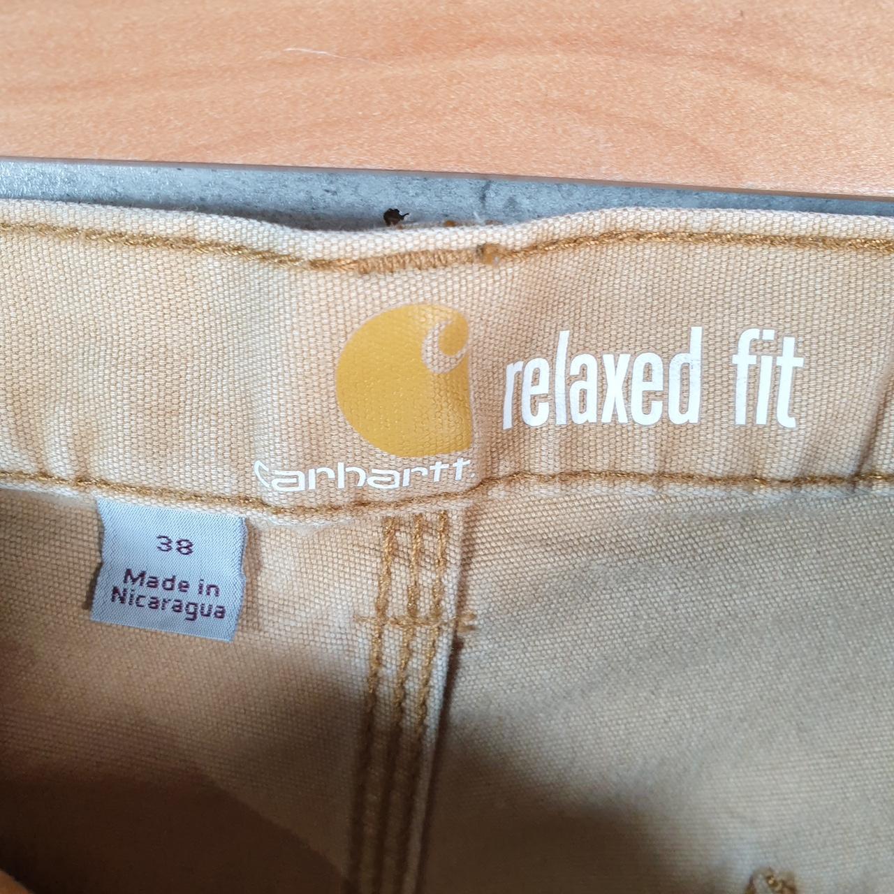 Vintage Carhartt Baggy Carpenter Shorts Jorts Cargo Men’s W38 Brown Relaxed Fit Workwear