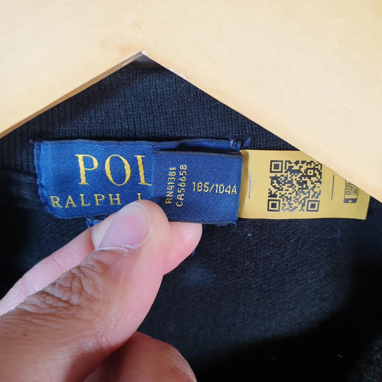 Vintage Ralph Lauren Polo Shirt Men’s XL Black Classic Fit Embroidered Pony
