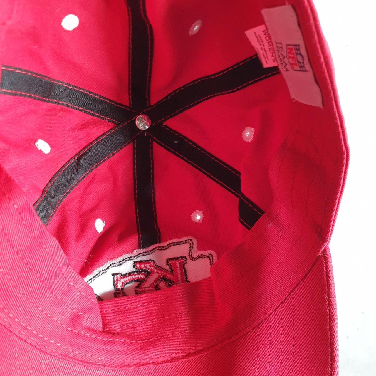 Vintage NFL Kansas City Chiefs Adjustable Cap Womens USA Spellout Athletic C8521