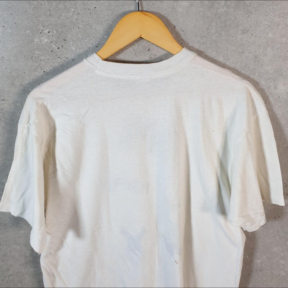 Vintage Hanes AAX Pledge 1991 USA Single Stitch T Shirt Men’s XL White C9438