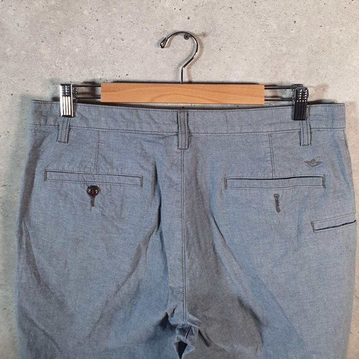 Vintage Dockers Chino Shorts Jorts Cargo Men’s W34 Grey Baggy Cotton A4435