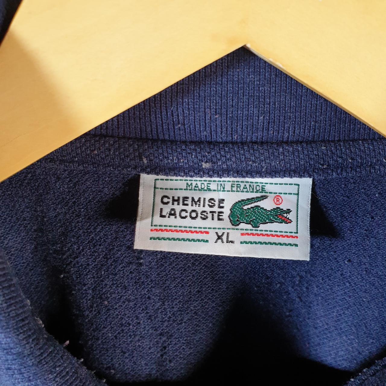 Vintage 90s Chemise Lacoste Polo Shirt Men’s Small Navy Blue Classic Fit Embroidered Logo