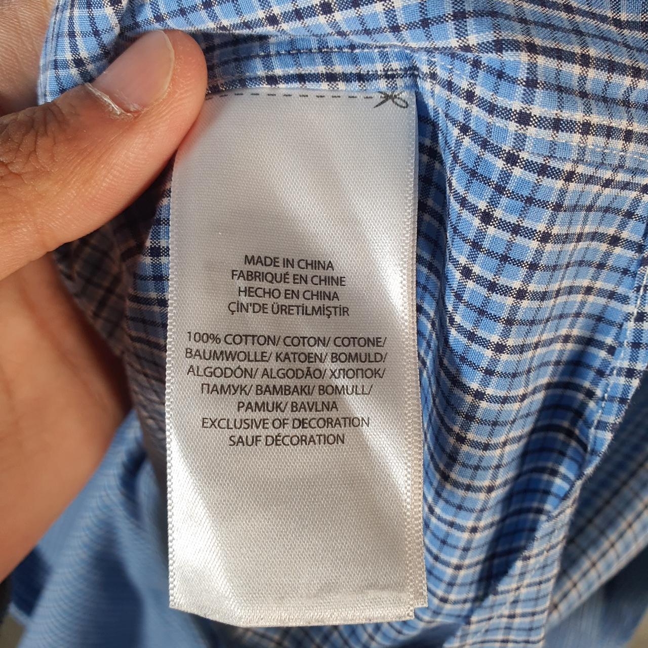 Vintage Ralph Lauren Button Down Shirt Men’s XL Blue Checkered Classic Fit Cotton Pony