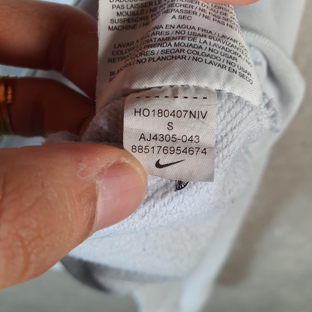 Vintage Nike Dri Fit Cropped Sweatshirt Womens Small Blue Swoosh Y2K Pullover Logo