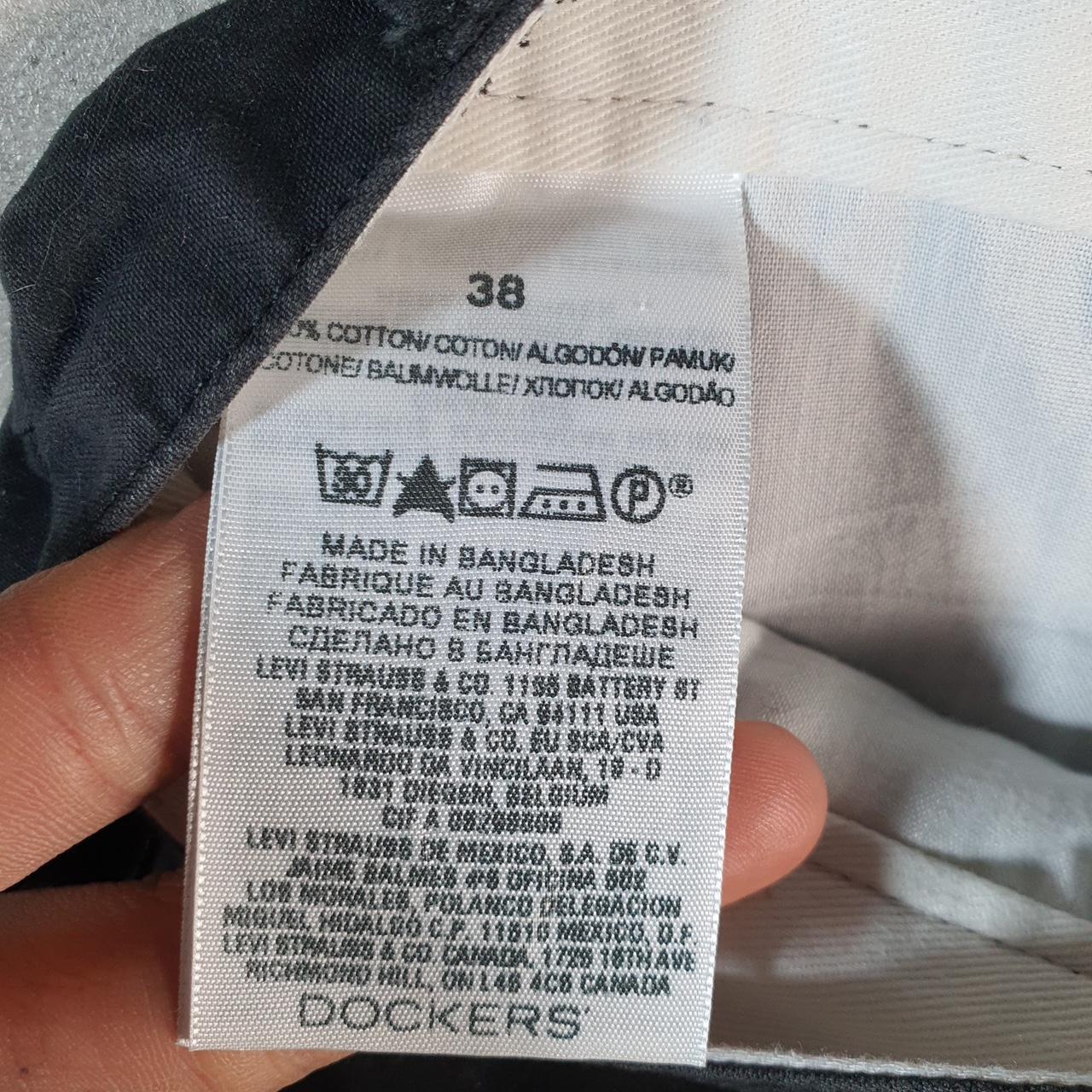 Vintage Dockers Chino Shorts Jorts Cargo Men’s W38 Black Baggy Cotton A4424