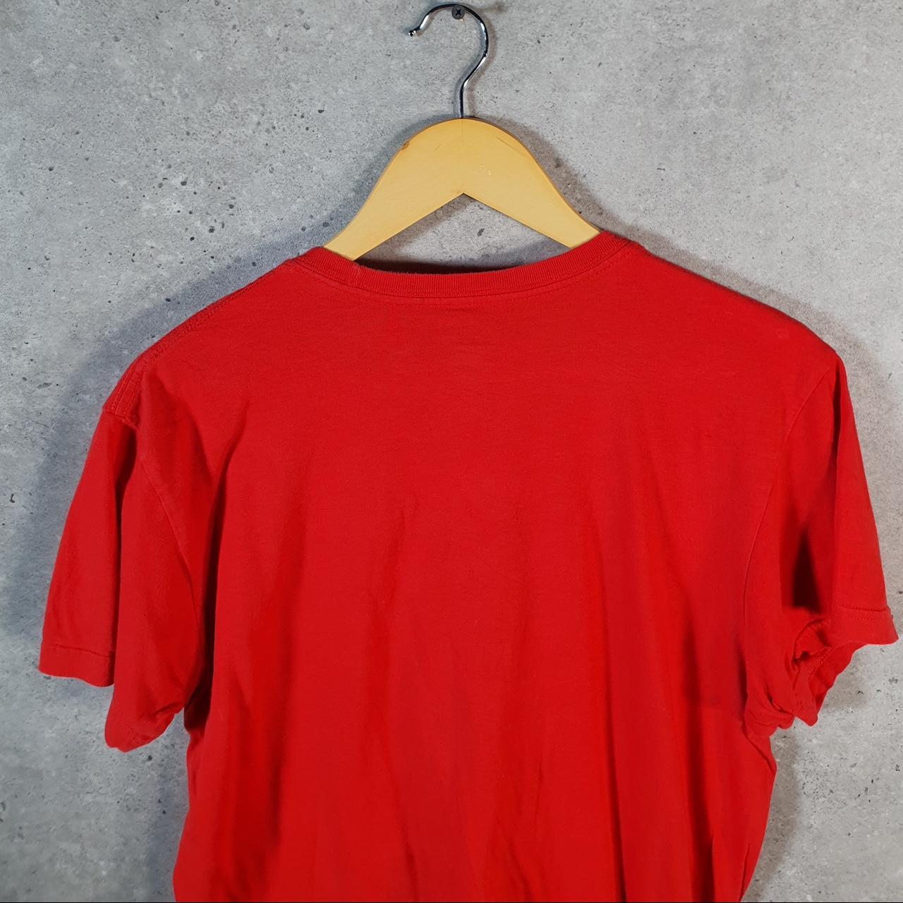 Vintage Ralph Lauren Polo Sport T Shirt Men’s Medium Red  Classic Fit Embroidered Pony C8698