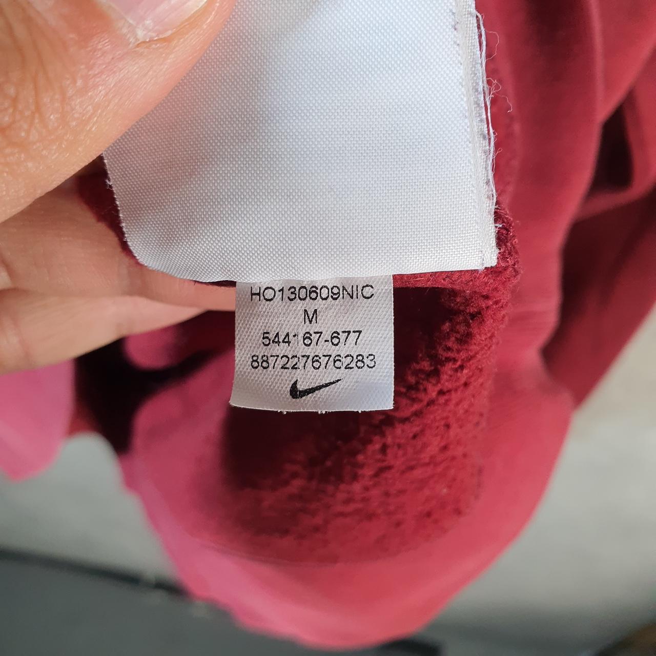 Vintage Nike Club Hoodie Men’s Medium Burgundy Red Swoosh Y2K Pullover Sweatshirt Logo